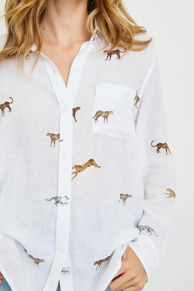 Rails Tops Women CHARLI SHIRT Safari Cheetah