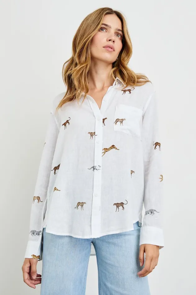 Rails Tops Women CHARLI SHIRT Safari Cheetah