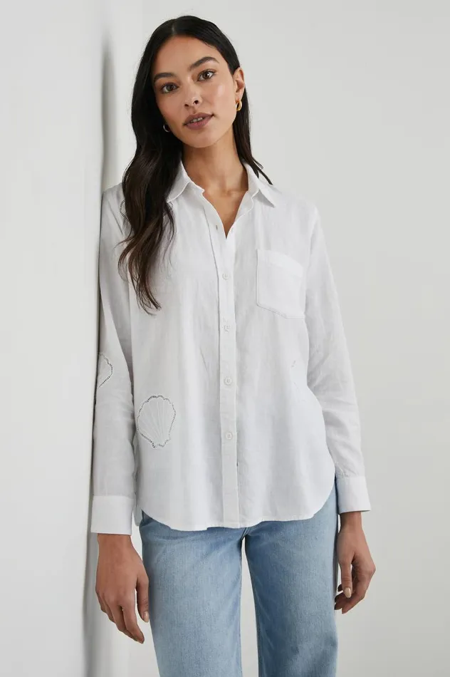 Rails Tops Women CHARLI SHIRT White Eyelet Shells