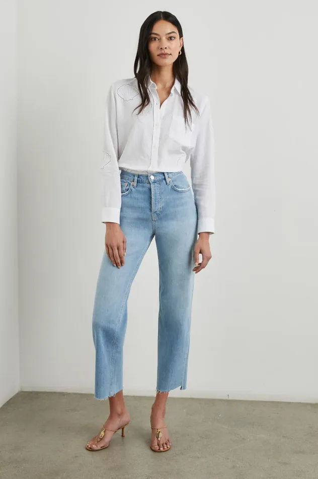 Rails Tops Women CHARLI SHIRT White Eyelet Shells