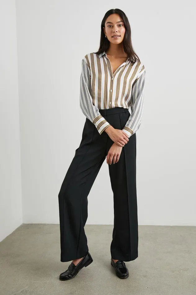 Rails Tops Women DORIAN SHIRT Bronze Mix Stripe