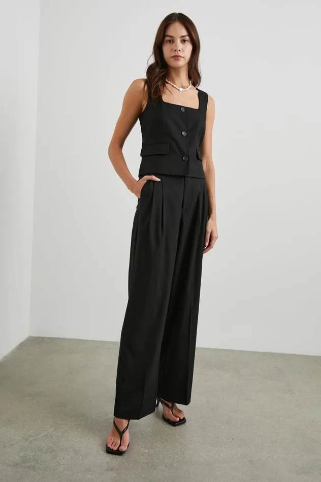 Rails Tops Women GUILIA VEST Black Twill