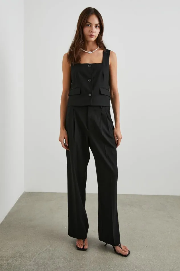 Rails Tops Women GUILIA VEST Black Twill