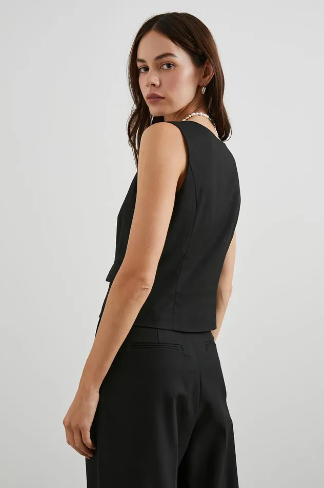 Rails Tops Women GUILIA VEST Black Twill