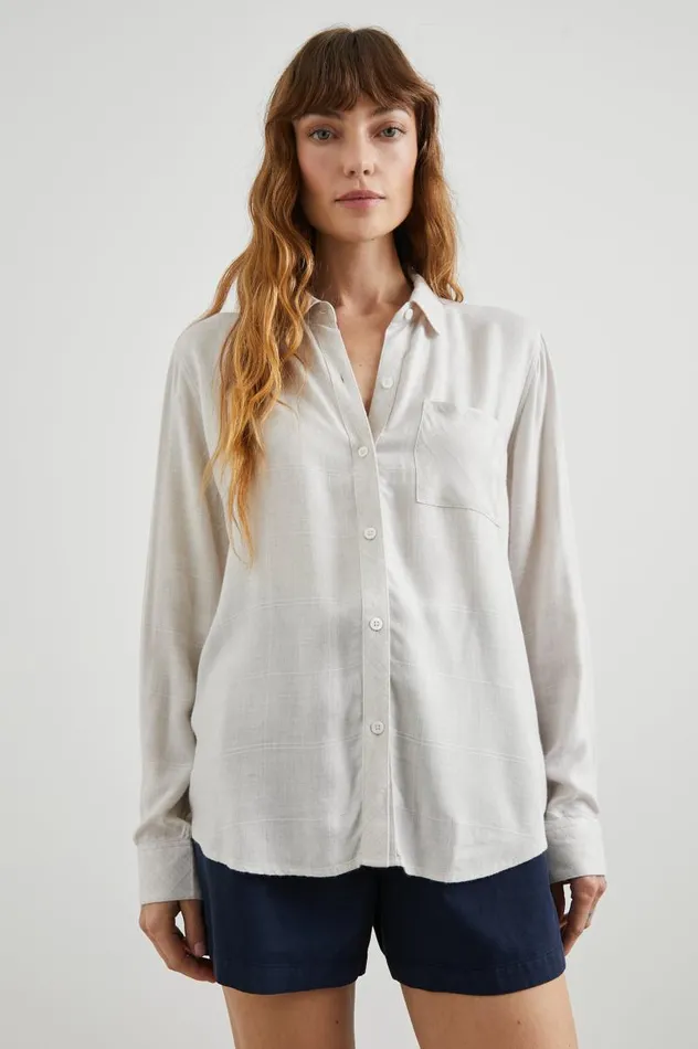 Rails Tops Women HUNTER SHIRT Birch Heather