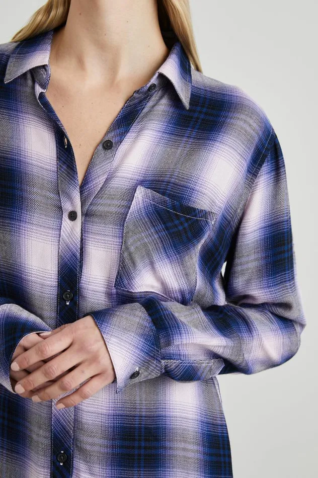 Rails Tops Women HUNTER SHIRT Orchid Navy