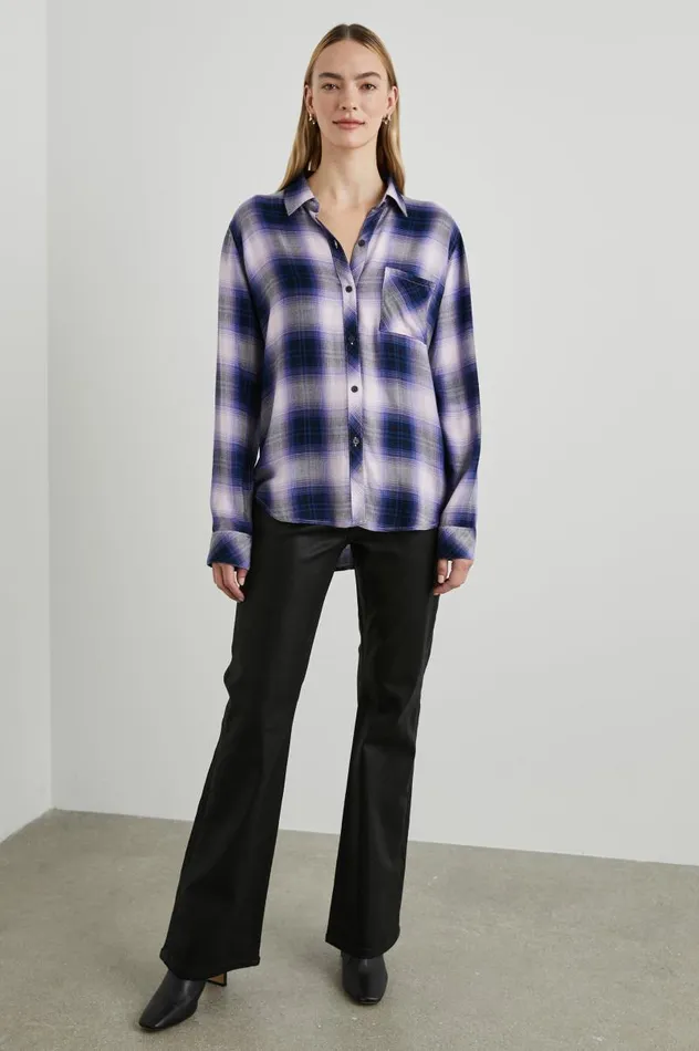 Rails Tops Women HUNTER SHIRT Orchid Navy