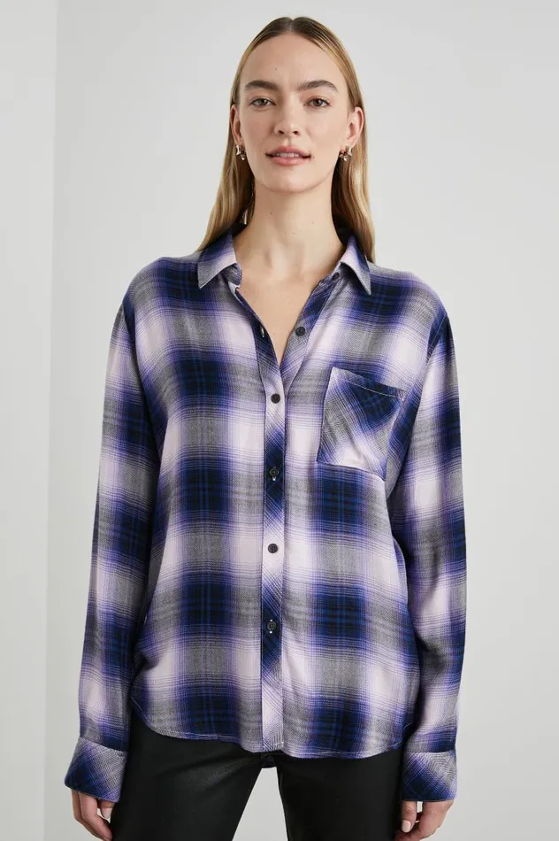 Rails Tops Women HUNTER SHIRT Orchid Navy