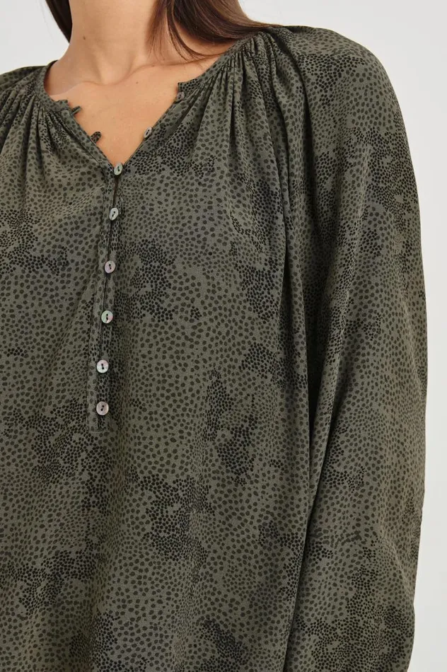 Rails Tops Women INDI TOP Olive Pebble