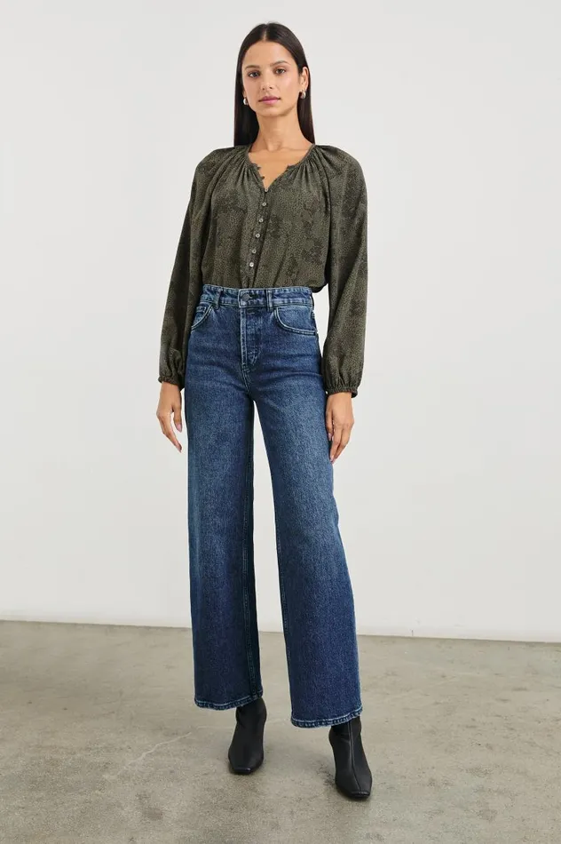 Rails Tops Women INDI TOP Olive Pebble