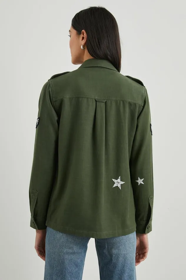 Rails Tops Women LOREN SHIRT JACKET Military Olive