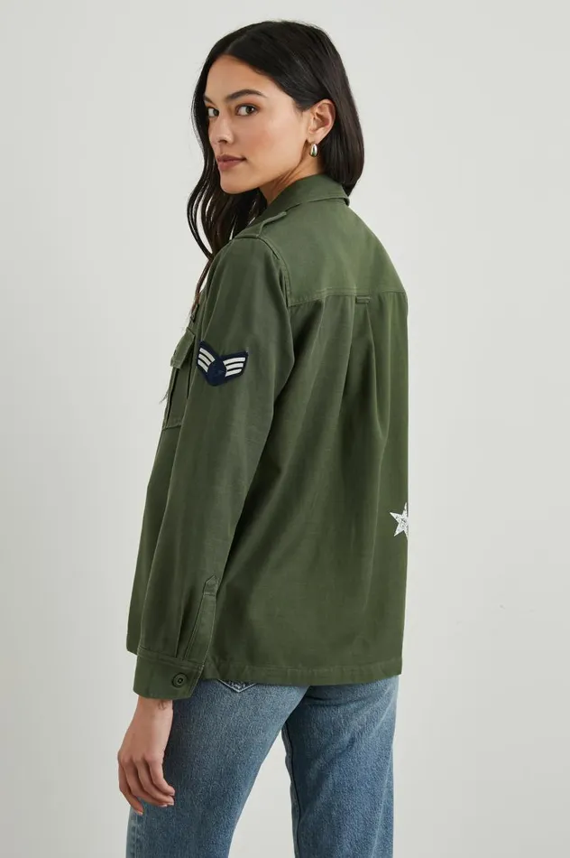 Rails Tops Women LOREN SHIRT JACKET Military Olive