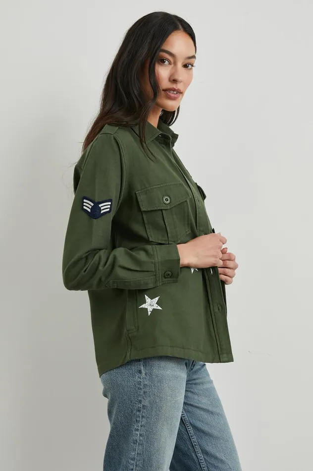 Rails Tops Women LOREN SHIRT JACKET Military Olive