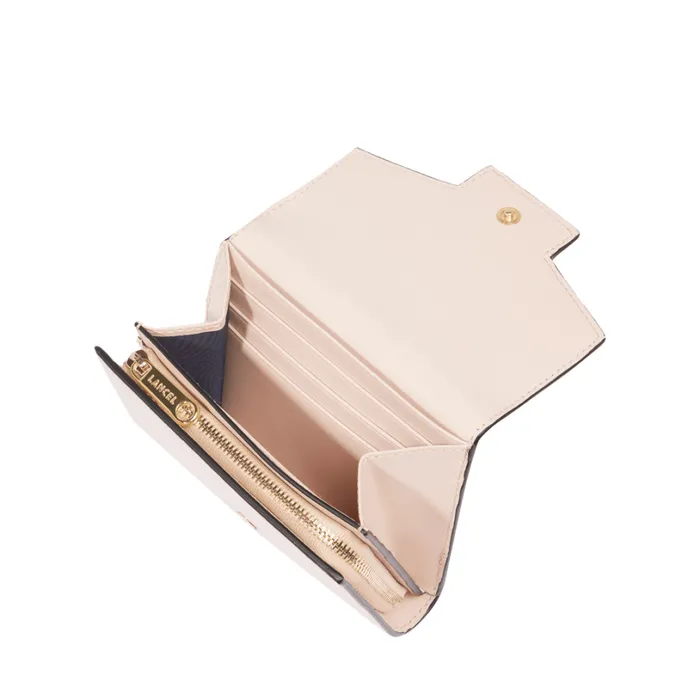 Rectangular Flap Compact Wallet Pink Quartz Women Lancel Purse Rectangular Flap Compact Wallet Pink Quartz Women Lancel Purse