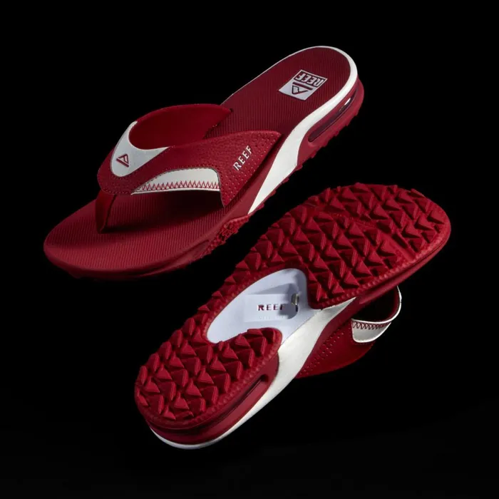 Reef Sandals Men Fanning Pregame Crimsonwhite Reef Sandals Men Fanning Pregame Crimsonwhite
