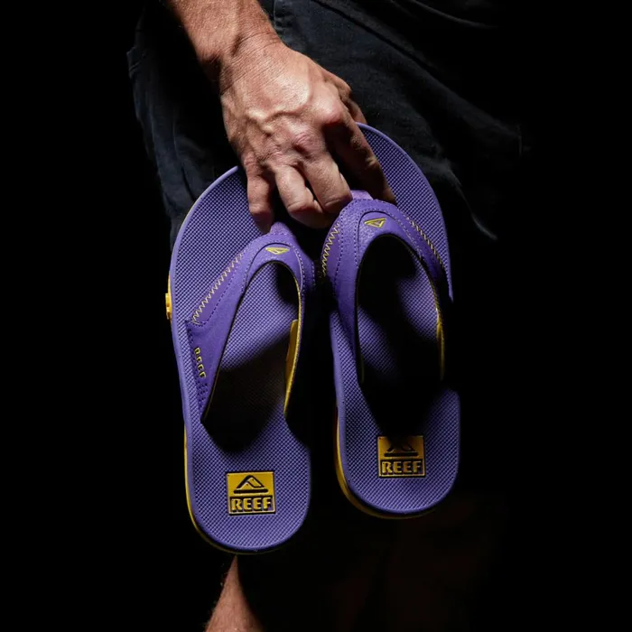 Reef Sandals Men Fanning Pregame Purplegold