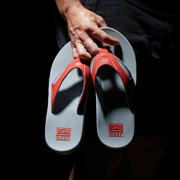 Reef Sandals Men Fanning Pregame Redgrey Reef Sandals Men Fanning Pregame Redgrey