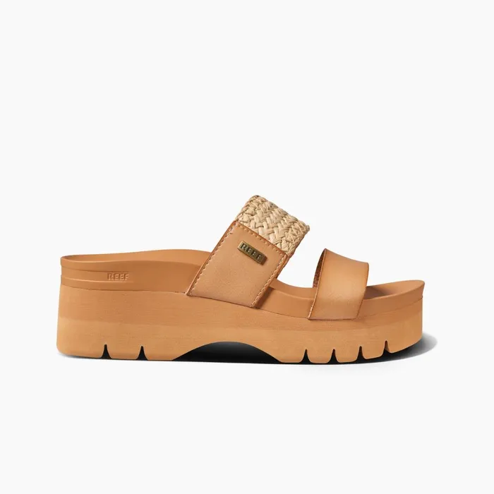 Reef Sandals Women Cushion Vista Higher Natural Raffia