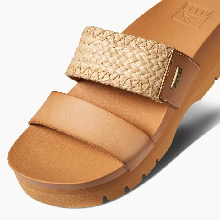 Reef Sandals Women Cushion Vista Higher Natural Raffia