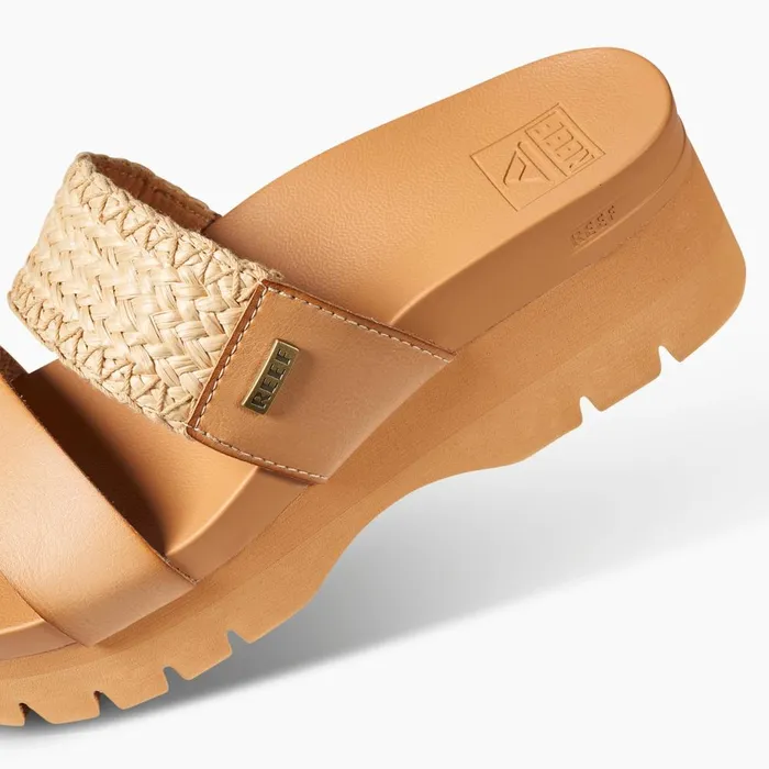 Reef Sandals Women Cushion Vista Higher Natural Raffia