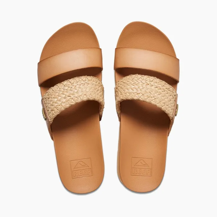 Reef Sandals Women Cushion Vista Higher Natural Raffia
