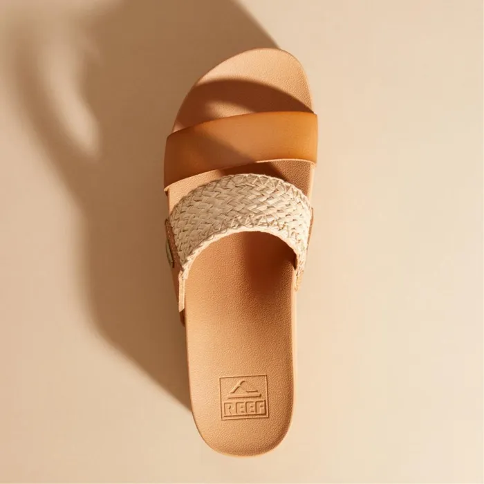 Reef Sandals Women Cushion Vista Higher Natural Raffia