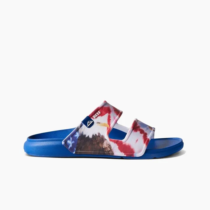 Reef Slides Men Oasis Double Up Red White And Blue