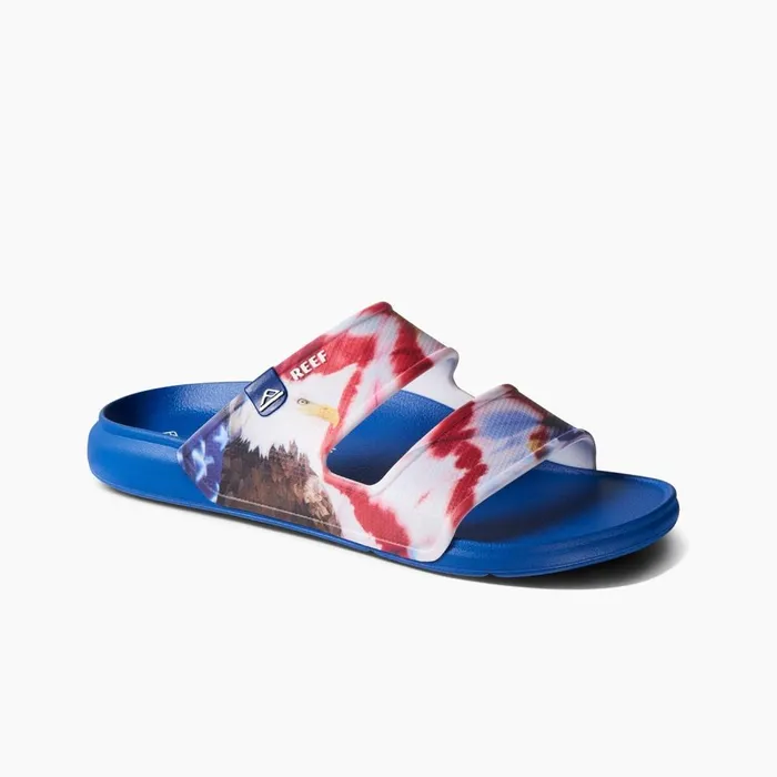Reef Slides Men Oasis Double Up Red White And Blue
