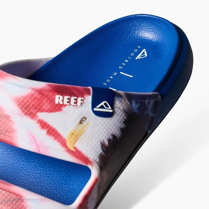 Reef Slides Men Oasis Double Up Red White And Blue
