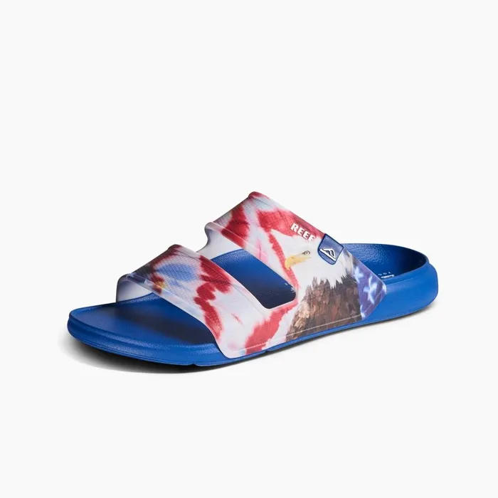 Reef Slides Men Oasis Double Up Red White And Blue