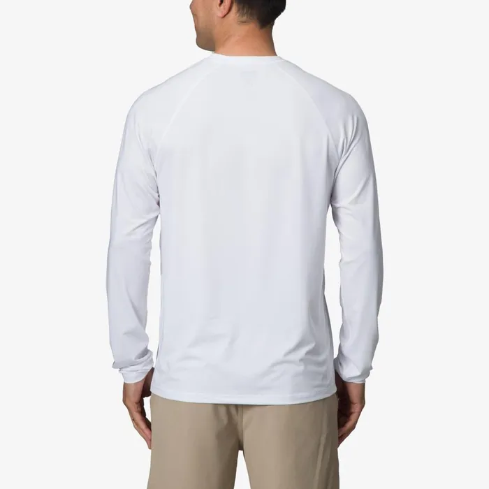 Reef TShirts and Shirts Men Kean Long Sleeve Surf Shirt Upf 50 Bright White Reef TShirts and Shirts Men Kean Long Sleeve Surf Shirt Upf 50 Bright White