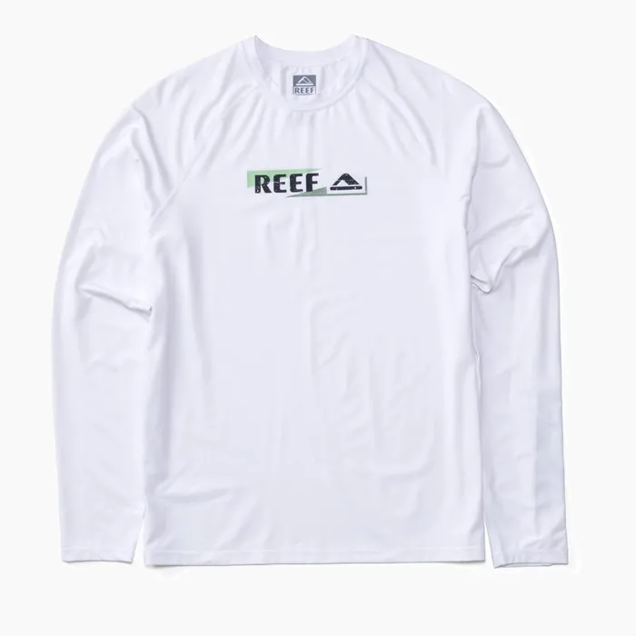 Reef TShirts and Shirts Men Kean Long Sleeve Surf Shirt Upf 50 Bright White Reef TShirts and Shirts Men Kean Long Sleeve Surf Shirt Upf 50 Bright White