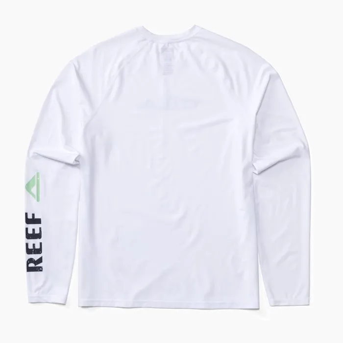 Reef TShirts and Shirts Men Kean Long Sleeve Surf Shirt Upf 50 Bright White Reef TShirts and Shirts Men Kean Long Sleeve Surf Shirt Upf 50 Bright White