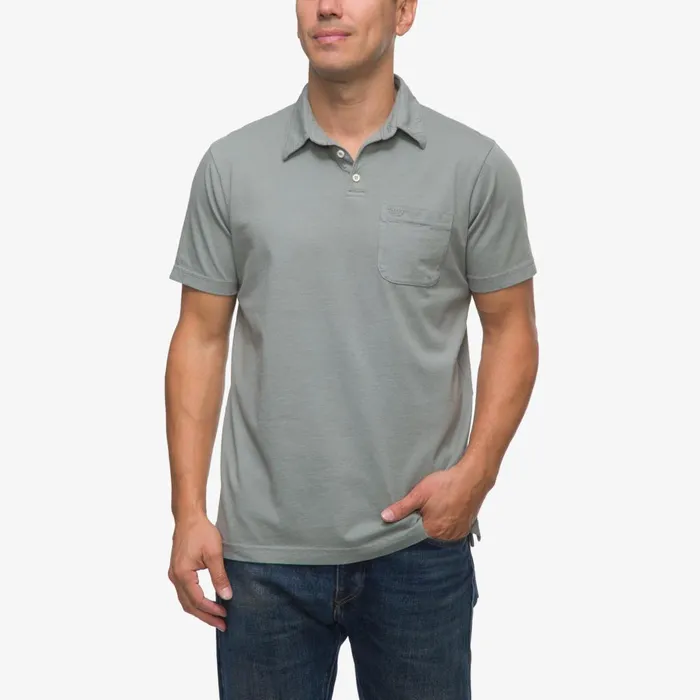 Reef TShirts and Shirts Men Walker Short Sleeve Polo Chinois Green Reef TShirts and Shirts Men Walker Short Sleeve Polo Chinois Green