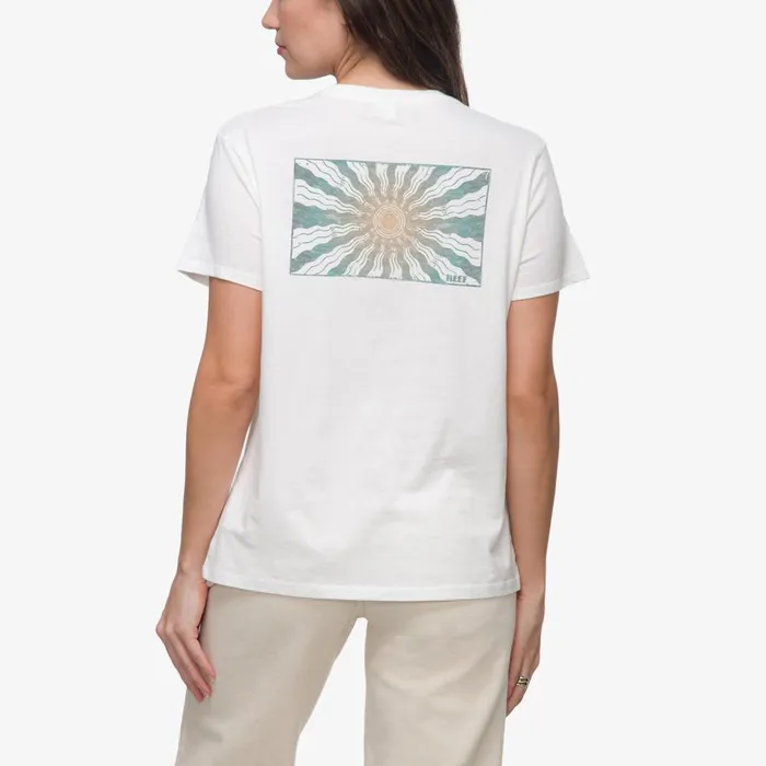 Reef TShirts Tanks and Dresses Women Ayesunrays Short Sleeve Tee Bright White