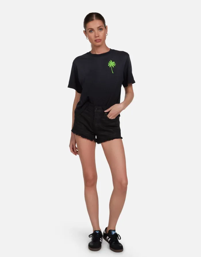 Rue Tropical Shark Jet Black Ombre Women039s Lauren Moshi Short Sleeve