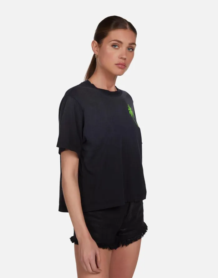 Rue Tropical Shark Jet Black Ombre Women039s Lauren Moshi Short Sleeve