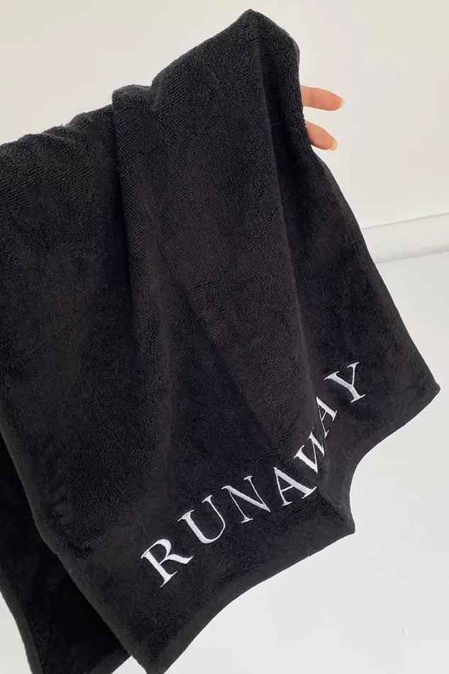 Runaway The Label All Accessories Shop Runaway Gym Towel 8211 Black
