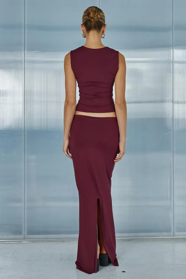 Runaway The Label Basic Shop REIGN TOP 8211 MERLOT