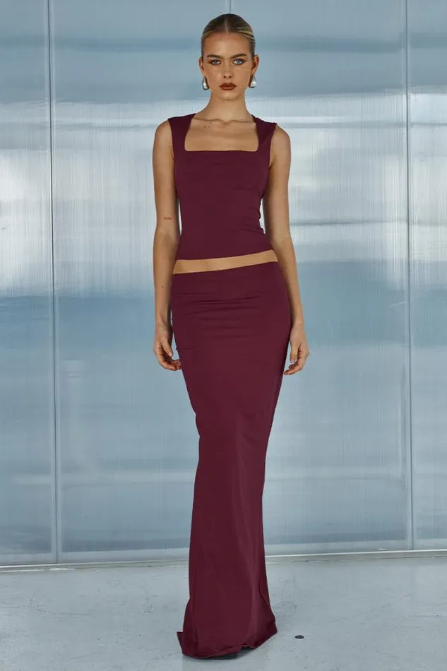 Runaway The Label Basic Shop REIGN TOP 8211 MERLOT