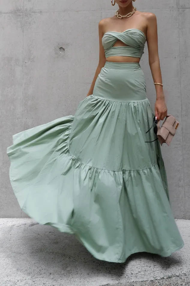 Runaway The Label Crops Shop Ayla Top 8211 Sage