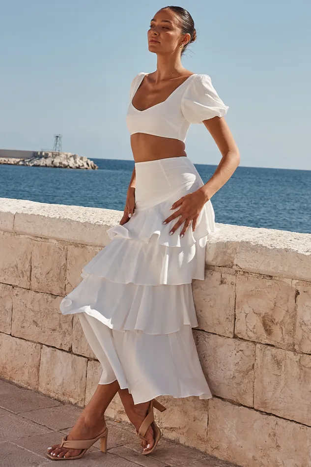 Runaway The Label Crops Shop Priya Top 8211 White Runaway The Label Crops Shop Priya Top 8211 White