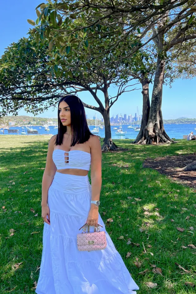Runaway The Label Crops Shop TAHOE TOP 8211 WHITE Runaway The Label Crops Shop TAHOE TOP 8211 WHITE