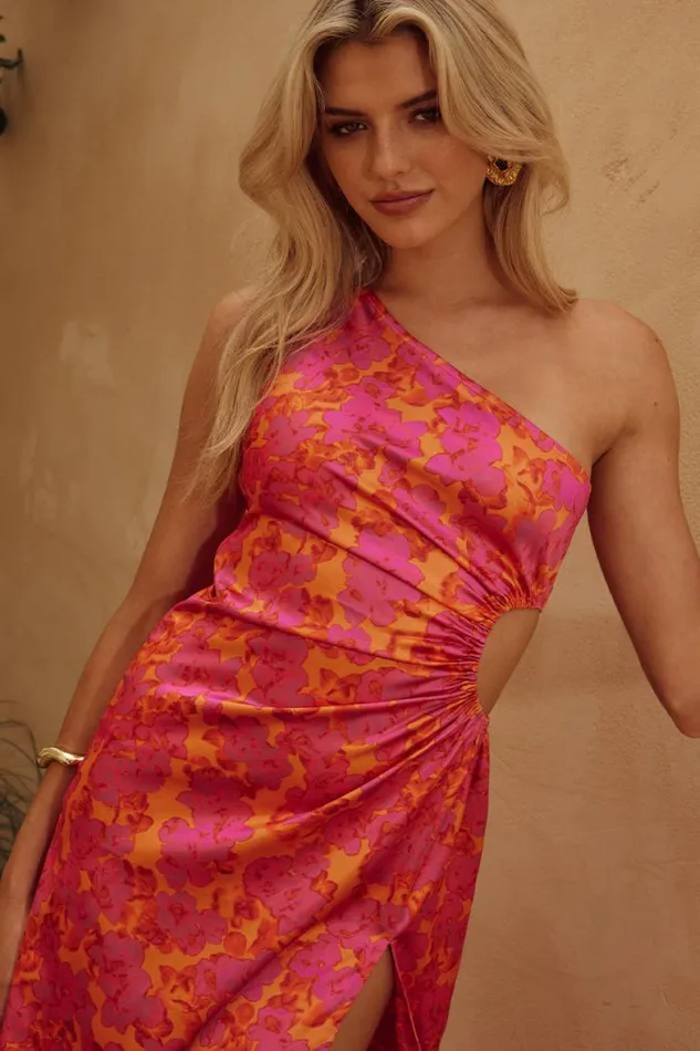 Runaway The Label Maxi Shop BARZILIO DRESS 8211 SASHA ORANGE
