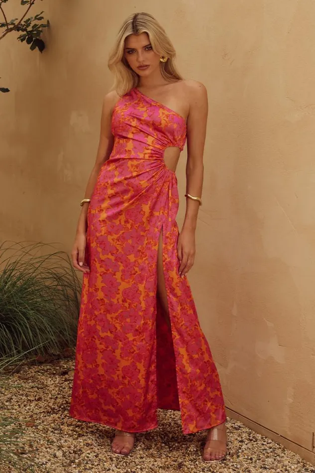 Runaway The Label Maxi Shop BARZILIO DRESS 8211 SASHA ORANGE
