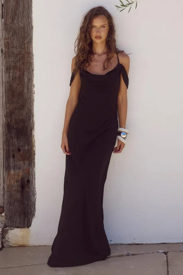 Runaway The Label Maxi Shop LAVONI MAXI DRESS 8211 BLACK
