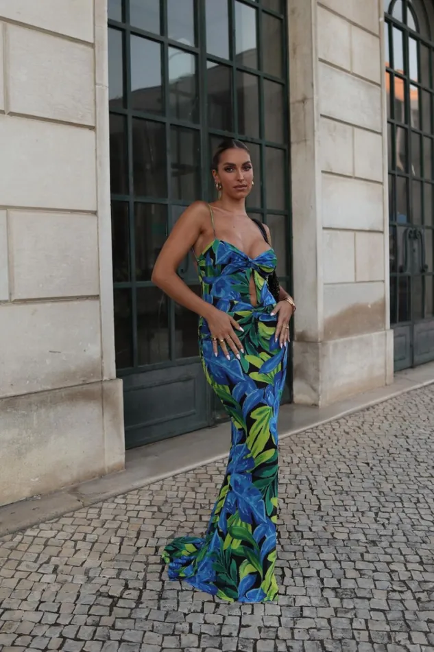 Runaway The Label Maxi Shop MARLINI MAXI DRESS 8211 BLUE FLORAL