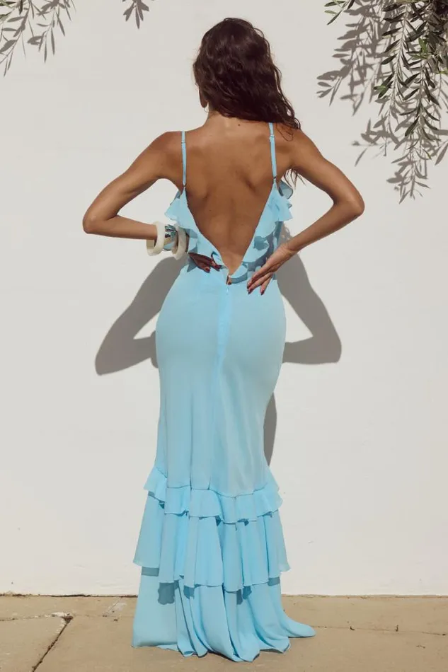 Runaway The Label Maxi Shop NAMARI MAXI DRESS 8211 LIGHT BLUE