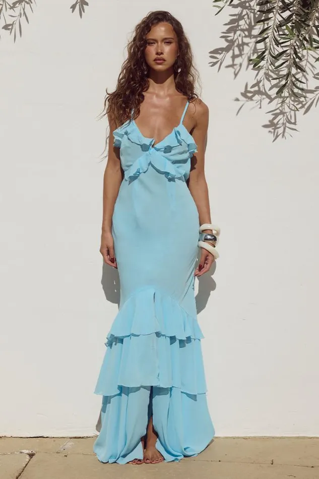 Runaway The Label Maxi Shop NAMARI MAXI DRESS 8211 LIGHT BLUE