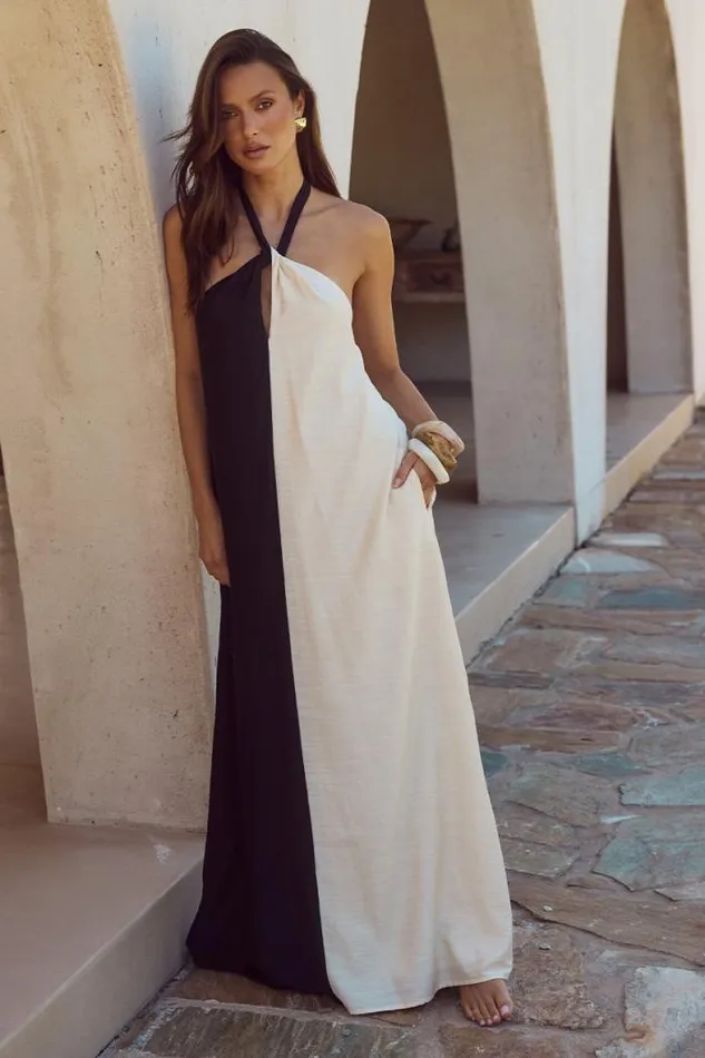Runaway The Label Maxi Shop RIVIERA MAXI DRESS 8211 BLACKSAND